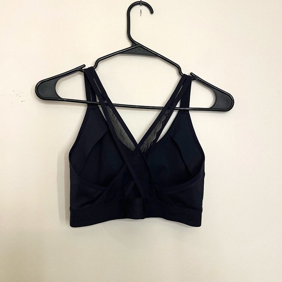 Brooks Mesh Strap Sports Bra- Size M Black - Picture 1 of 4